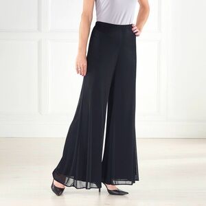 Elegant Black Wide-Leg Pants